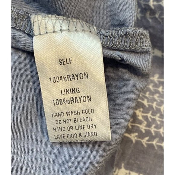 Easel Erin Blue Boho Dress Off The Shoulder Peasant Embroidered SZ Small - Picture 7 of 8